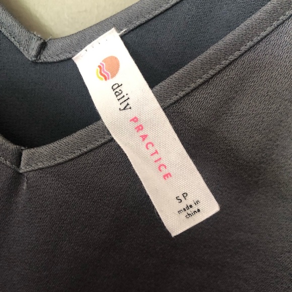 ANTHROPOLOGIE DAILY PRACTICE Carbon Shimmer Midi Slip Dress Size Small - Picture 7 of 8